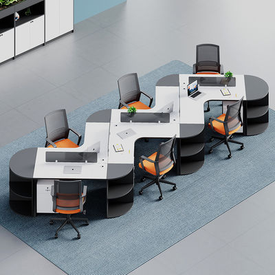 Moderne commerciële kantoormeubilair Aanpasbare modulaire cubicle scheidingswand Werkstation