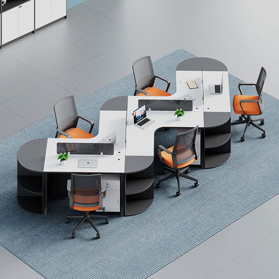 Moderne commerciële kantoormeubilair Aanpasbare modulaire cubicle scheidingswand Werkstation