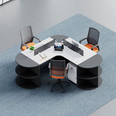 Moderne commerciële kantoormeubilair Aanpasbare modulaire cubicle scheidingswand Werkstation