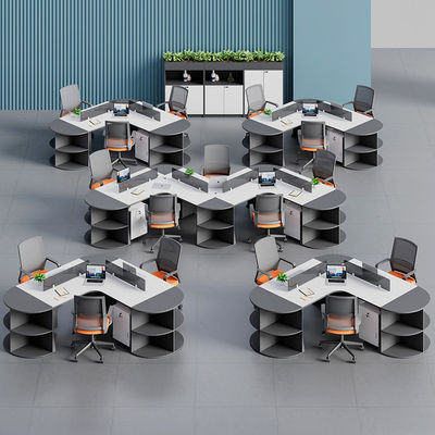 Moderne commerciële kantoormeubilair Aanpasbare modulaire cubicle scheidingswand Werkstation
