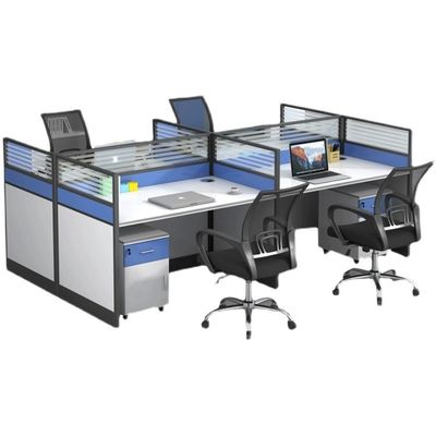 Eenvoudige kantoorwerkstation Combinatie van bureau stoel en partitie voor productiviteit