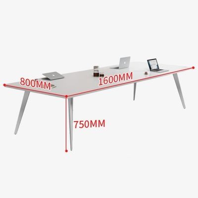 Moderne witte conferentietafel voor kantooropleiding en onderhandelingen in winkelcentra
