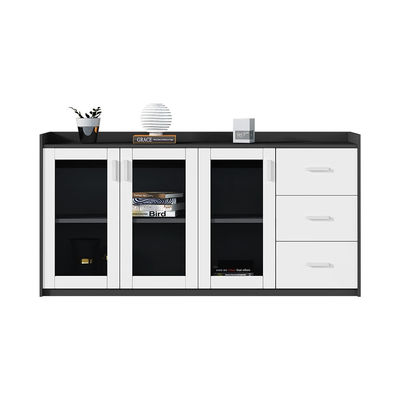 Minimalistisch ontwerp geassembleerde houten kantoorkasten op maat voor bedrijven