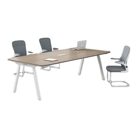 Persoonlijke grootte rechthoekige metalen benen vergadertafel vergaderruimte tafels moderne conferentietafel