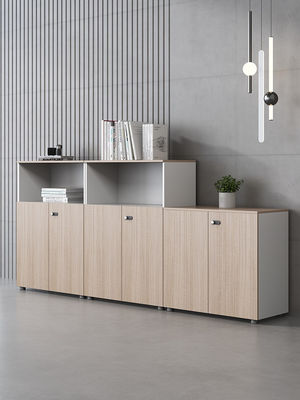 Houten kantoorkasten Drawerkasten Draaibaar kantoorkasten met deuren