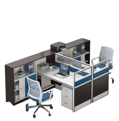 Straight Hair Bureaupersoneel Werktafel en stoel Combinatie voor kantoor scherm bureau
