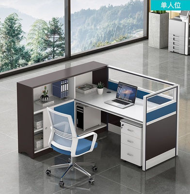 Straight Hair Bureaupersoneel Werktafel en stoel Combinatie voor kantoor scherm bureau