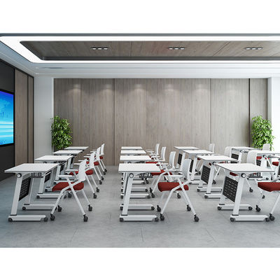 Algemeen Verplaatsbaar Splicing Opvouwbaar Trainingstafel Met Wielen Flip Long Tafel Onderwijs Kantoormeubelen Combinatie