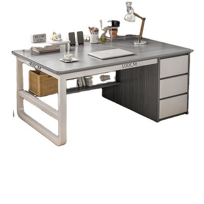 Eenvoudige moderne kantoormeubilair IJzer Hout Slaapkamer Werkbank Desk voor in Home Office