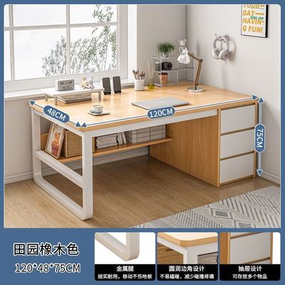 Eenvoudige moderne kantoormeubilair IJzer Hout Slaapkamer Werkbank Desk voor in Home Office