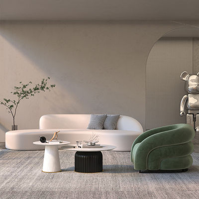 Postverpakking Vijfsterren Hotel Lobby Lounge Area Sofa met fluwelen stof Arc Combinatie