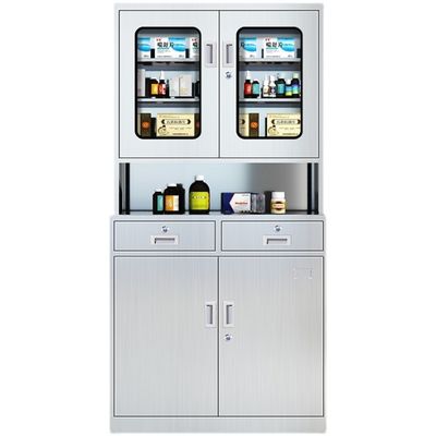 90*40*180cm Specificaties Roestvrij staal medicijnkast voor ziekenhuis en kliniek