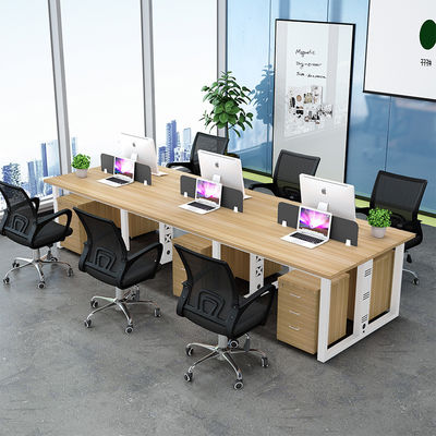 Metalen benen Moderne multi-persoon bureau set voor klant vereiste kantoor organisatie