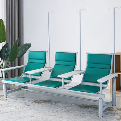 Commerciële meubels Wachtruimte van roestvrij staal Stoelen voor luchthavens en ziekenhuizen