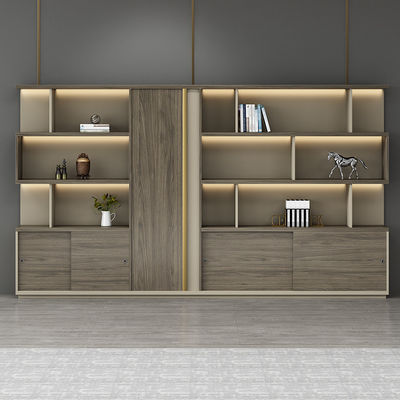 Moderne kantoorkasten Houten achtergrondkasten