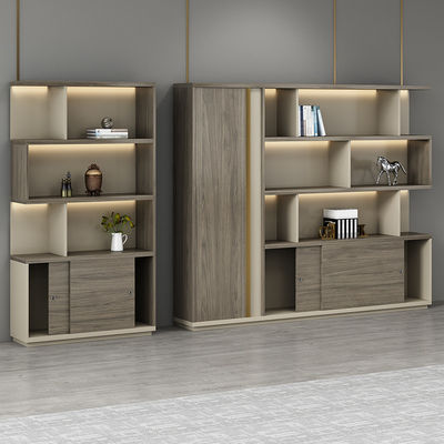 Moderne kantoorkasten Houten achtergrondkasten