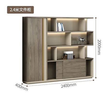 Moderne kantoorkasten Houten achtergrondkasten