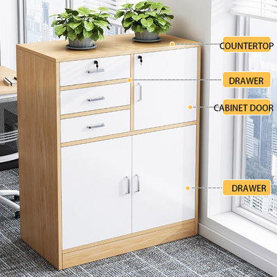 Structuur Verzamelstructuur Moderne kantoor houten laken met slot mobiele archiefkast