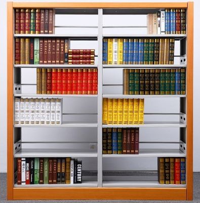 Bureaumeubilair Stalen boekenplank voor schoolbibliotheek Dubbele enkelzijdige betalingstermijn T/T