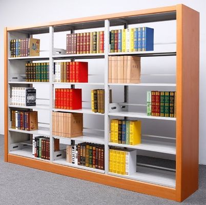 Bureaumeubilair Stalen boekenplank voor schoolbibliotheek Dubbele enkelzijdige betalingstermijn T/T