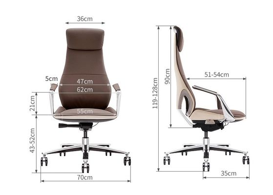 Office Building Chair met ergonomisch ontwerp en synthetisch leer