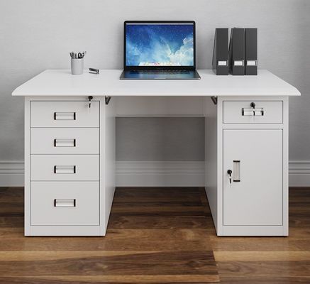 Bedrijfsmeubelen van staal Bureau Computertafel Eén met afsluitbare la