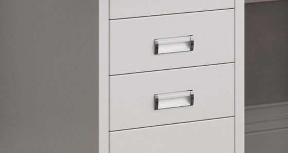 Bedrijfsmeubelen van staal Bureau Computertafel Eén met afsluitbare la