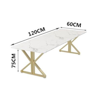 Lichte luxe kantoormeubilair in Scandinavische stijl 2 meter Marmeren conferentietafel en bureau