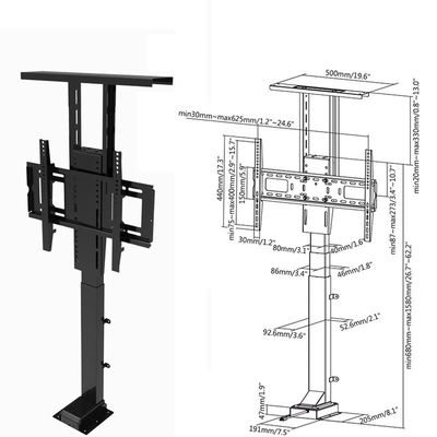 TV-stand met draadloos afstandsbediening binnen- en buitentelevisie-ophefmechanisme