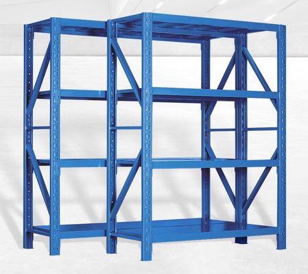 Postverpakking Y Werkplaats opslag Meerdere lagen metalen planken voor industrieel magazijn
