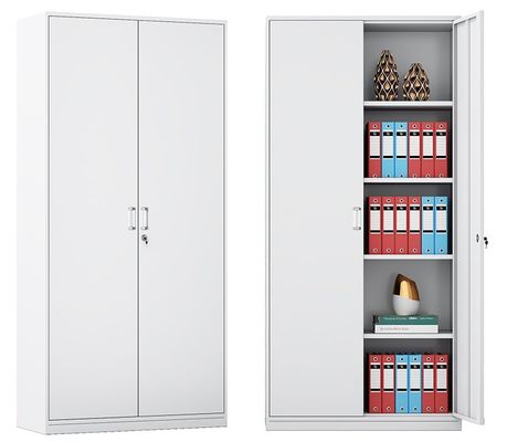 Moderne witte kantoormeubilair archiefkas met meerladers staal opslag en slot
