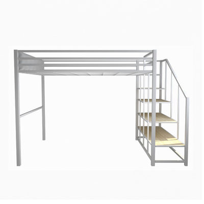 Banister Stairs Double Loft Bed met metalen frame en Space Capsule Hotel Bed Cabinet