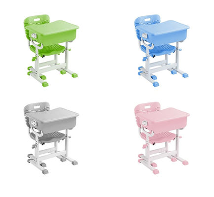 Kinderen/Kinderen Plastic bureau en stoel set voor schoolstudie ISO9001 ISO14001 gecertificeerd