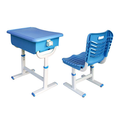 Kinderen/Kinderen Plastic bureau en stoel set voor schoolstudie ISO9001 ISO14001 gecertificeerd