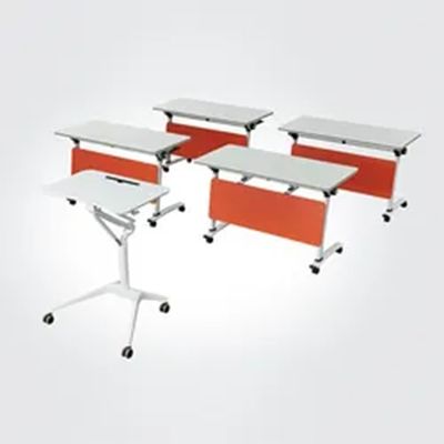 E1 MDF/MFC Melamine board vouwbare mobiele trainingstafel voor kantoorconferentie