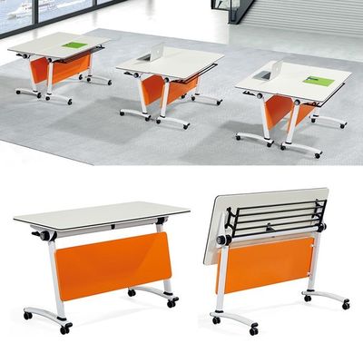 E1 MDF/MFC Melamine board vouwbare mobiele trainingstafel voor kantoorconferentie