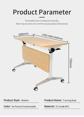 Moderne ontwerp stijl mobiele bureau voor opvouwbare studio werkstation kantoormeubelen