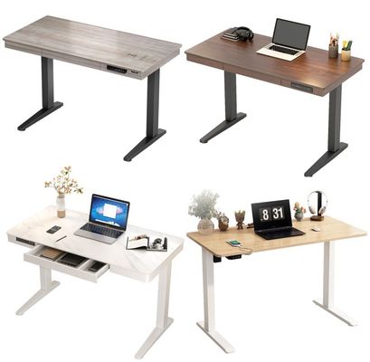 Uniek kantoor bureau voor staande en gratis laptop minder dan 50 dB geluid roestvrij staal