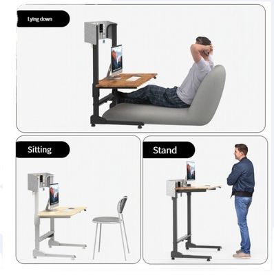 Verstelbare hoogte Home Office Desk met elektrisch tillen en moderne ontwerp snelheid 38mm/s