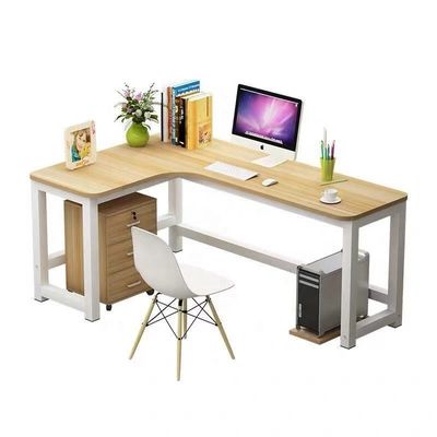 Kantoortafel studeertafel bureau wit met laden kast schrijven werken laptop tafel