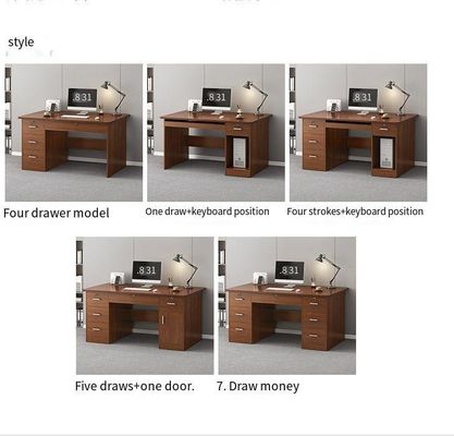 Moderne luxe PANEL Houten stijl Executive Desk voor aangepaste kleuren en eind kantoor