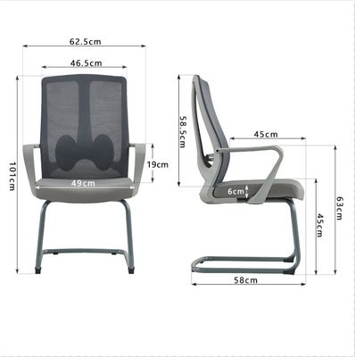 Postverpakking Hoog rug Home Draaiend Ergonomisch Stof Kantoorstoel Voor Manager