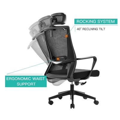 Comfortabele Executive Ergonomic Mesh kantoorstoel voor bezoekersbijeenkomsten en conferenties