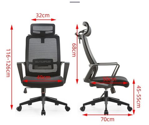 Comfortabele Executive Ergonomic Mesh kantoorstoel voor bezoekersbijeenkomsten en conferenties