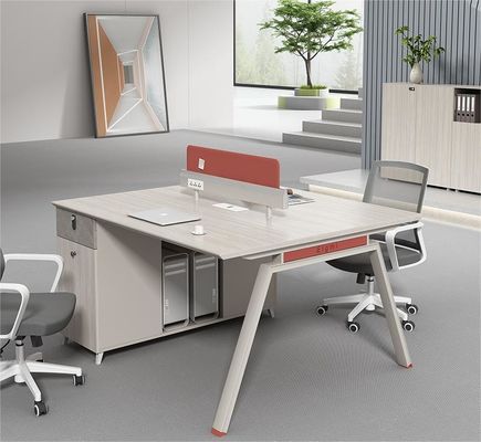 Woonkamer kantoormeubilair 4 personen Personeel tafel met modulair werkstation en lade