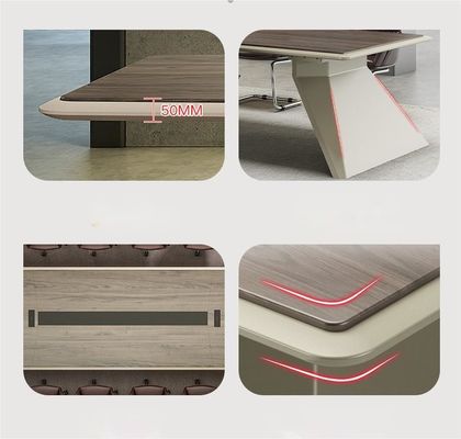 Conferentietafel Raadsvergadering Vergaderzaal Kantoor bureau met aangepaste kleuren