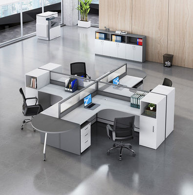 Aluminiumpaneel/stof/staal combinatie bureau- en stoel