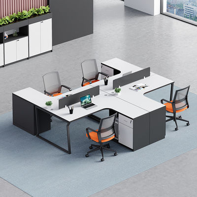 Aluminiumpaneel/stof/staal combinatie bureau- en stoel