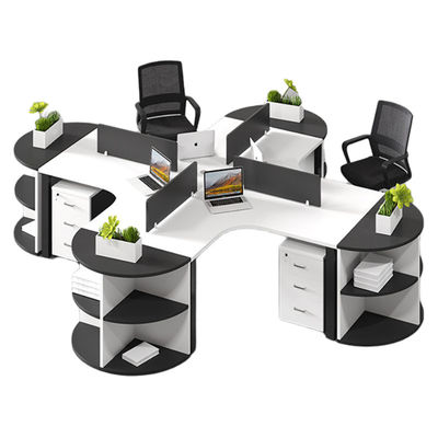 Werkruimtes Kantoormeubelen Houten bureau en stoel combinatie voor 3/6 personen