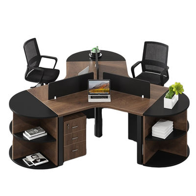 Werkruimtes Kantoormeubelen Houten bureau en stoel combinatie voor 3/6 personen
